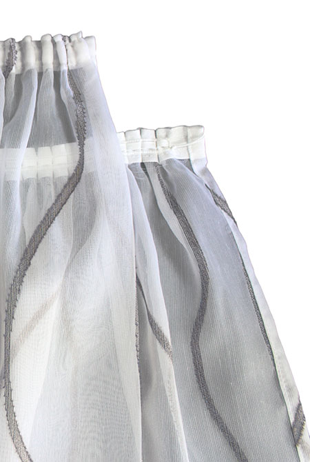 Silber Kräuselband Detail Rückseite