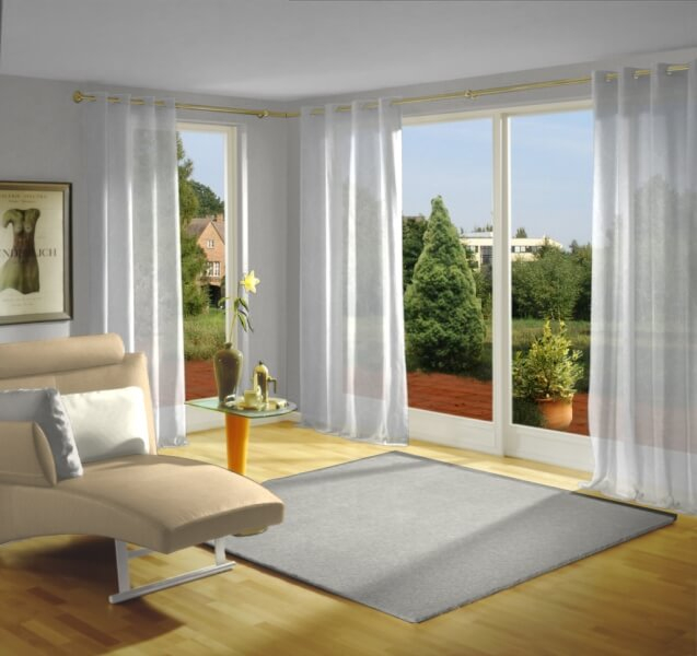 Gardine Dolo Weiß Deko Wohnzimmer