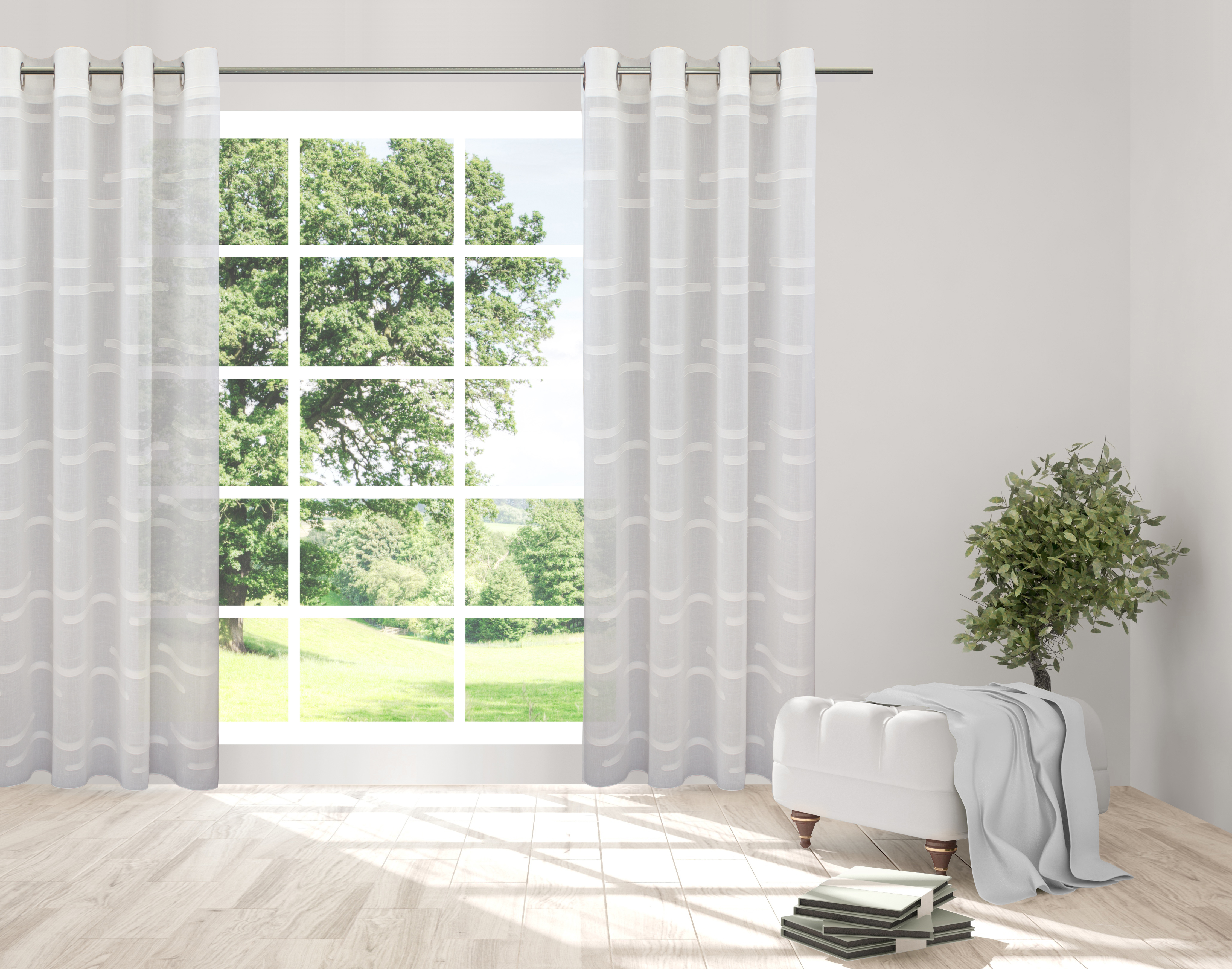 Natur Ösen Fenster