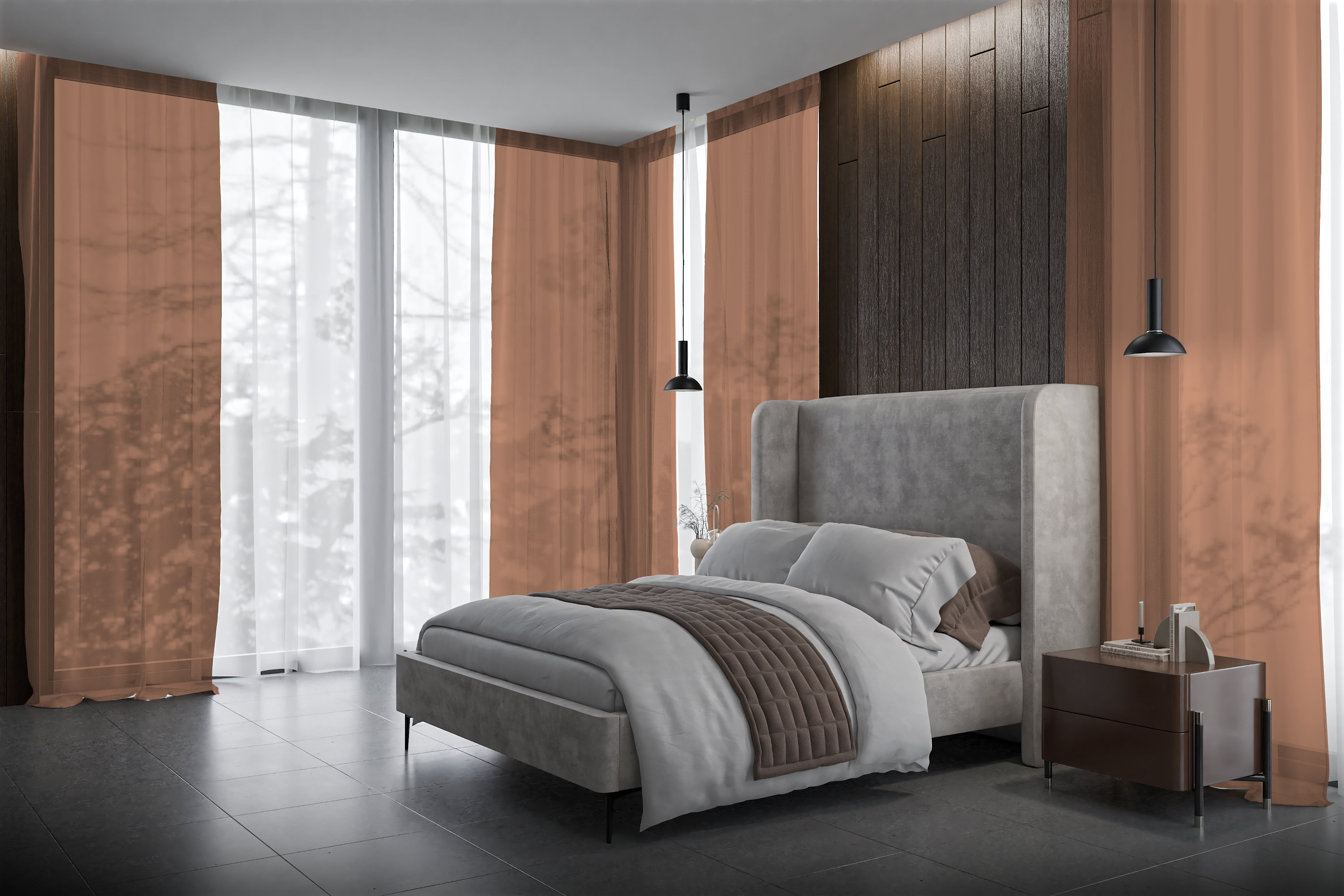 Vorhang Amarica 8313 Schlafzimmer