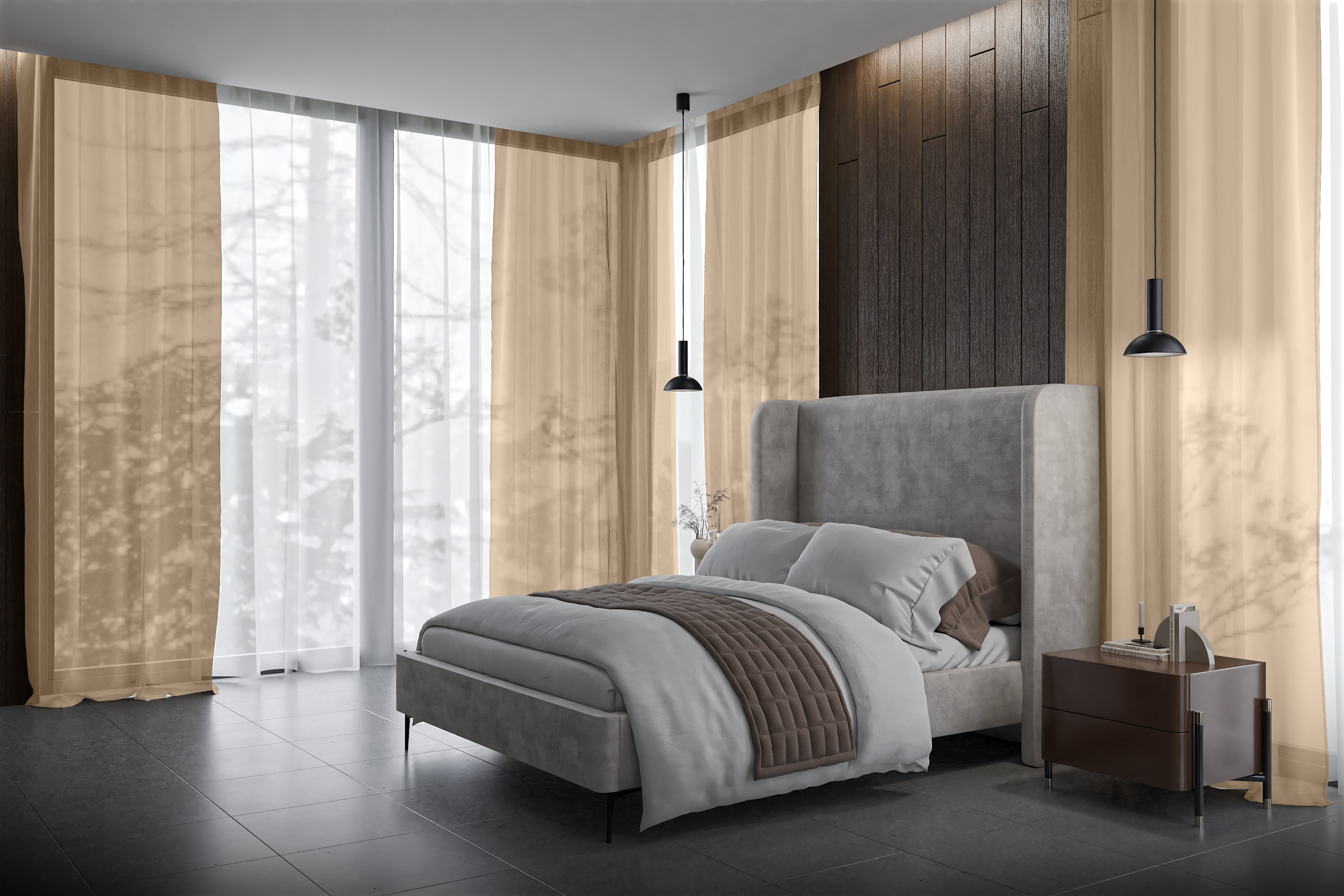 Vorhang Brezzano 8261 Schlafzimmer