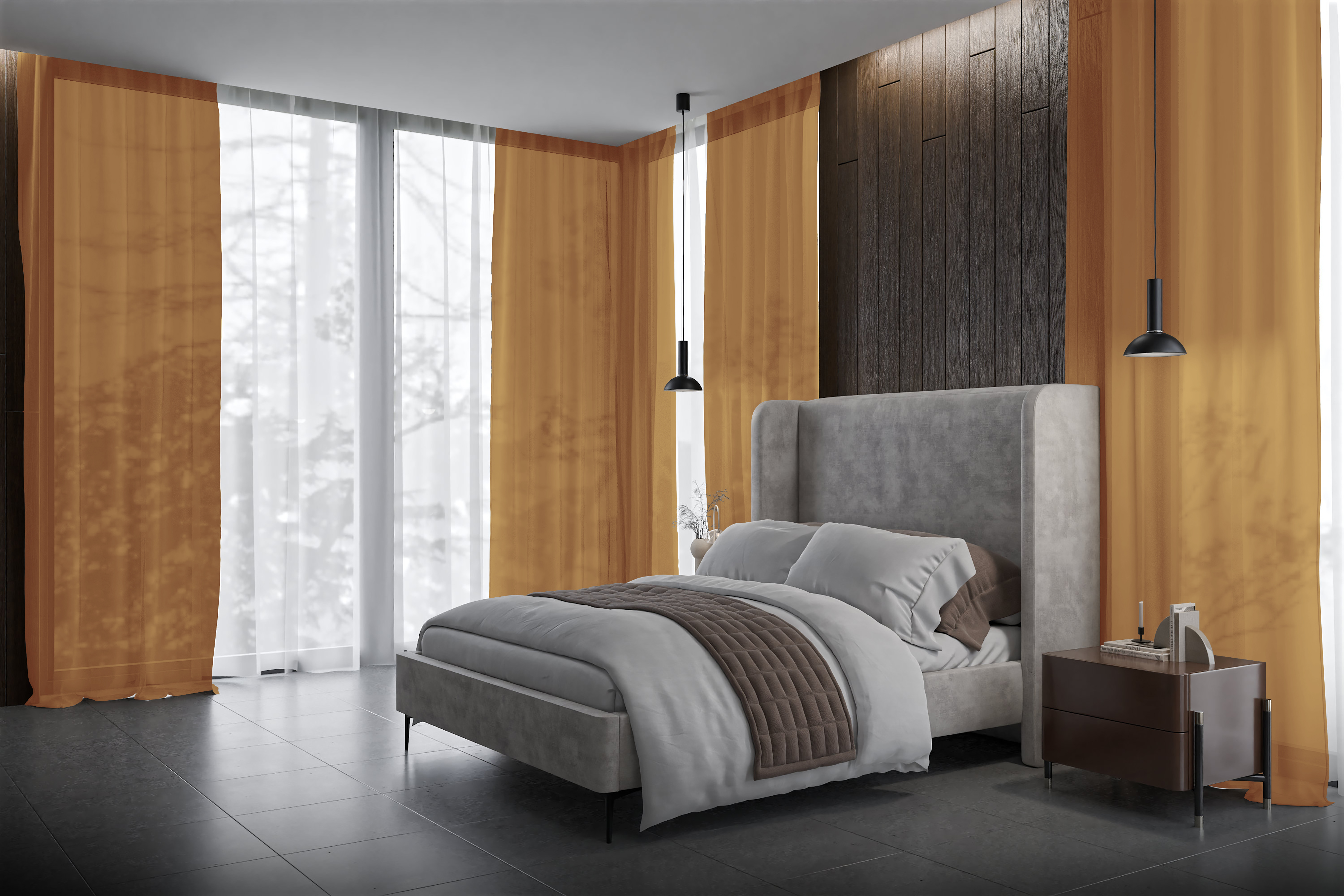 Vorhang Portivia 8351 Schlafzimmer