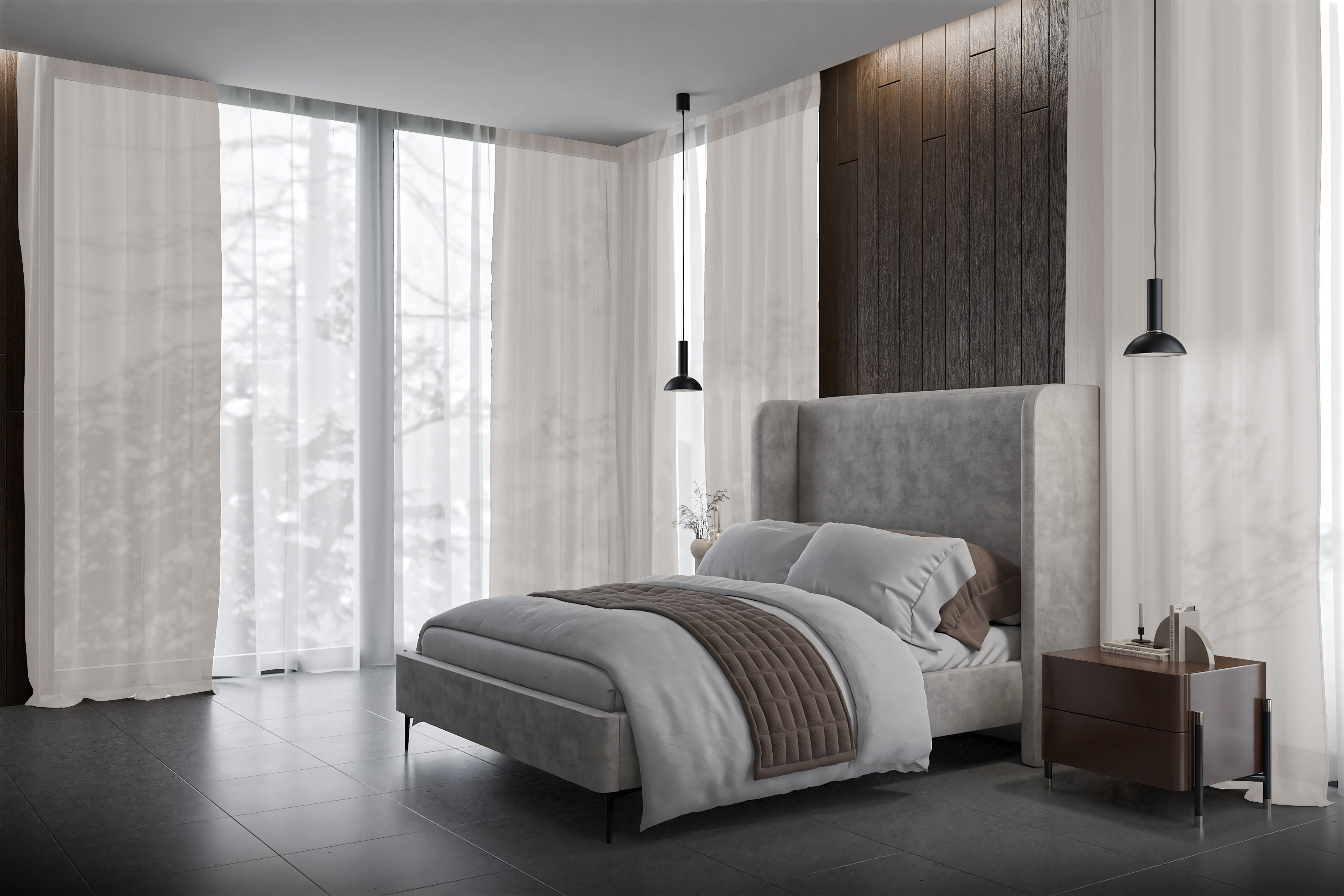 Vorhang Solario 8265 Schlafzimmer