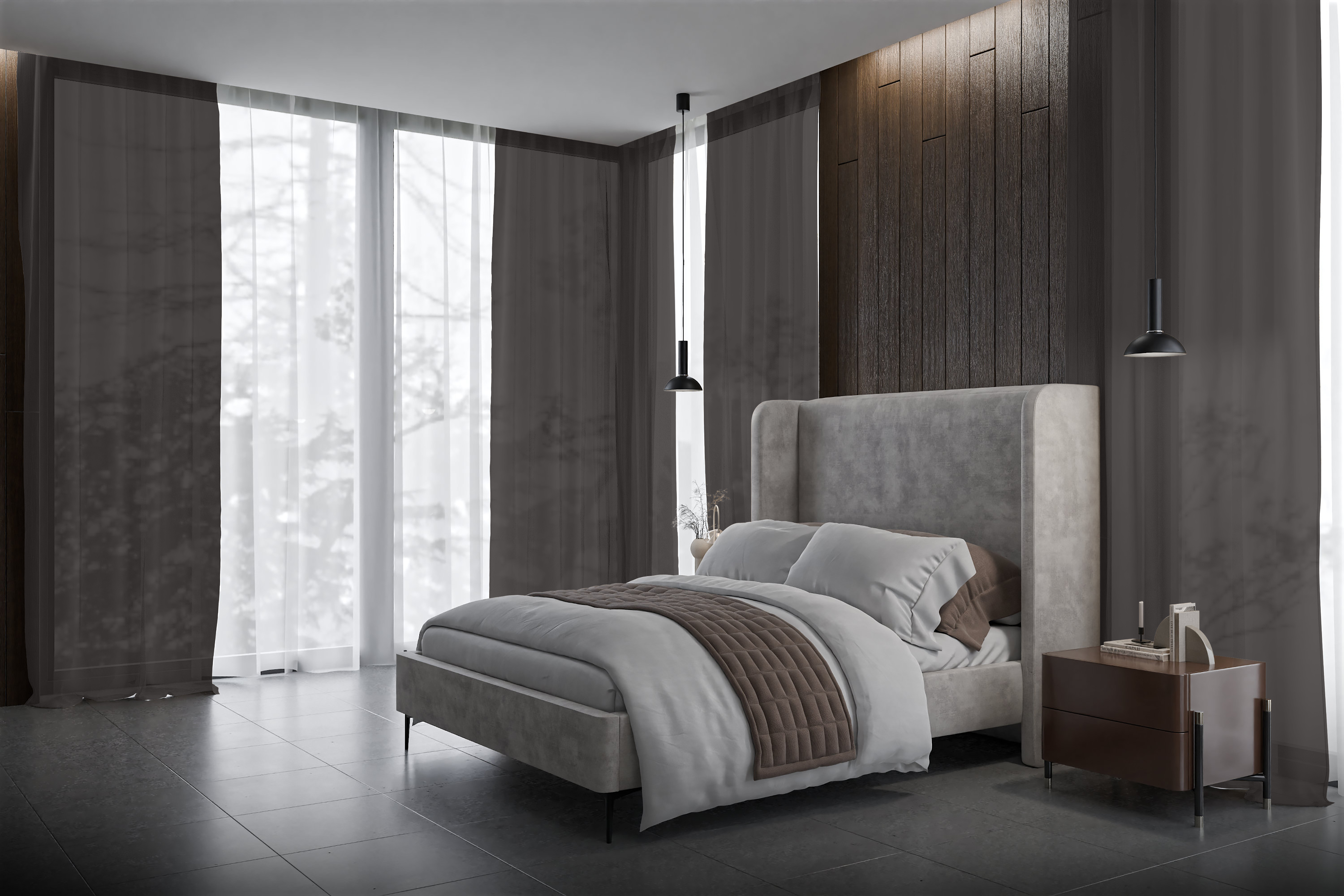 Vorhang Solario 8266 Schlafzimmer