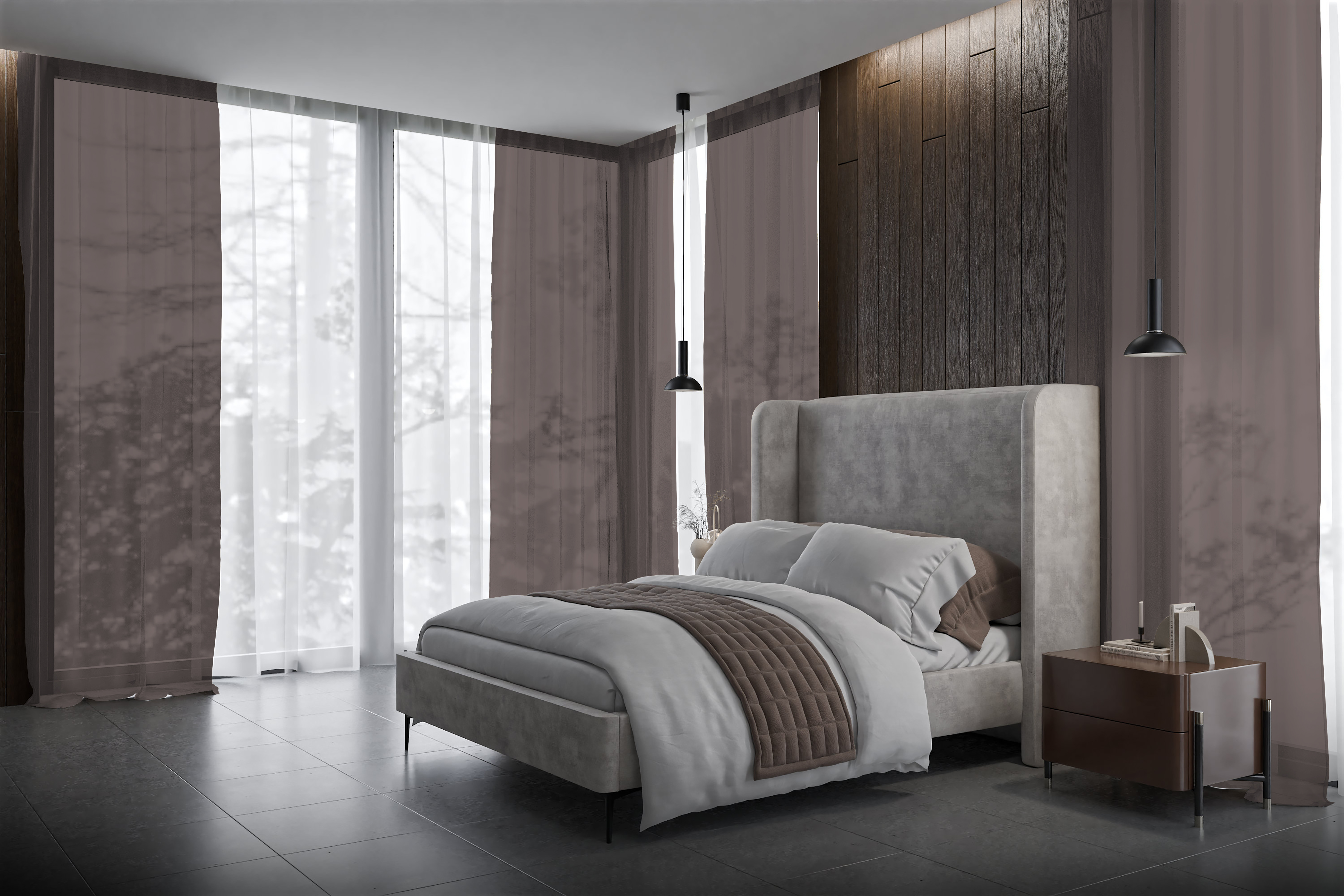 Vorhang Solario 8268 Schlafzimmer