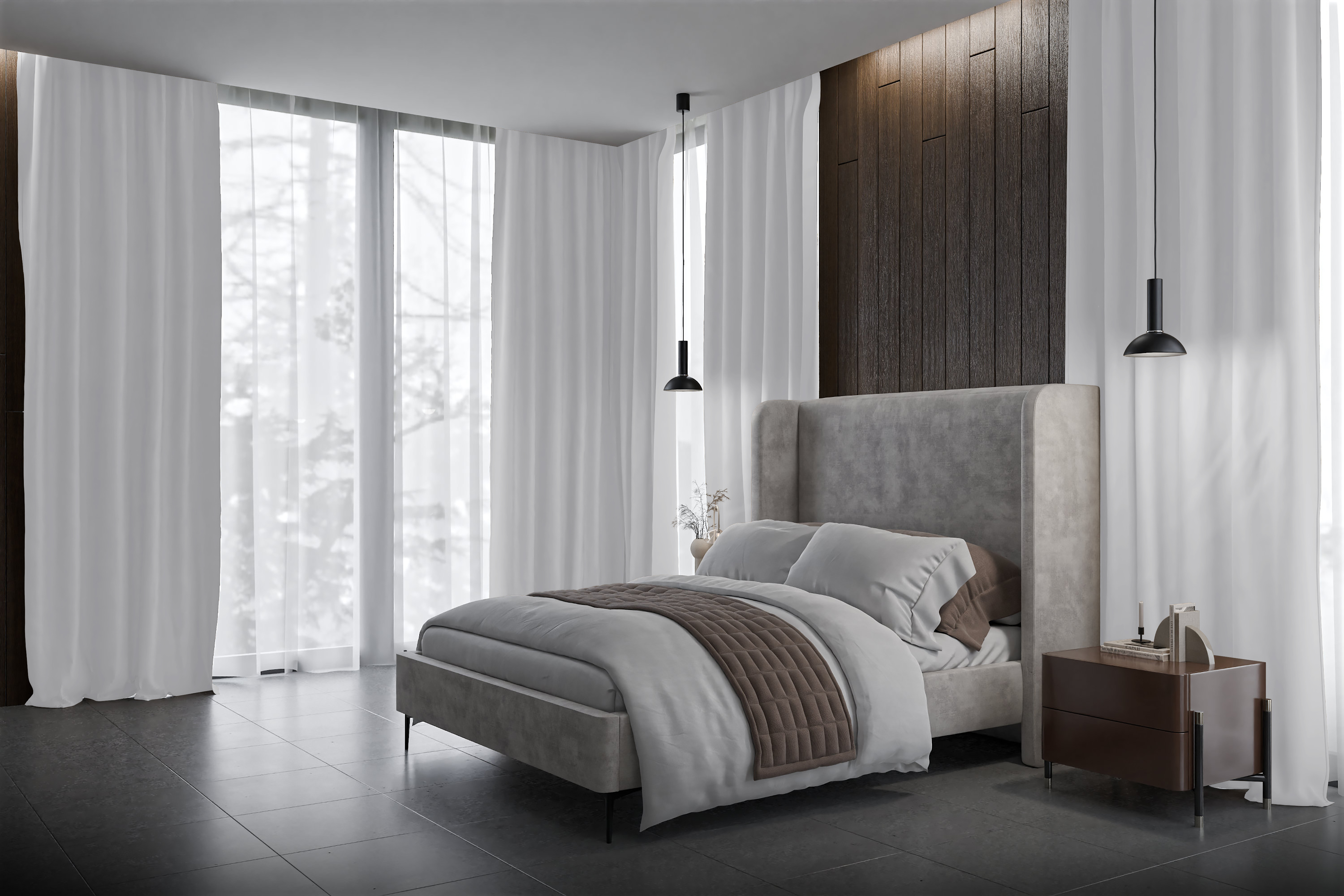 Vorhang Tenebris 8366 Schlafzimmer