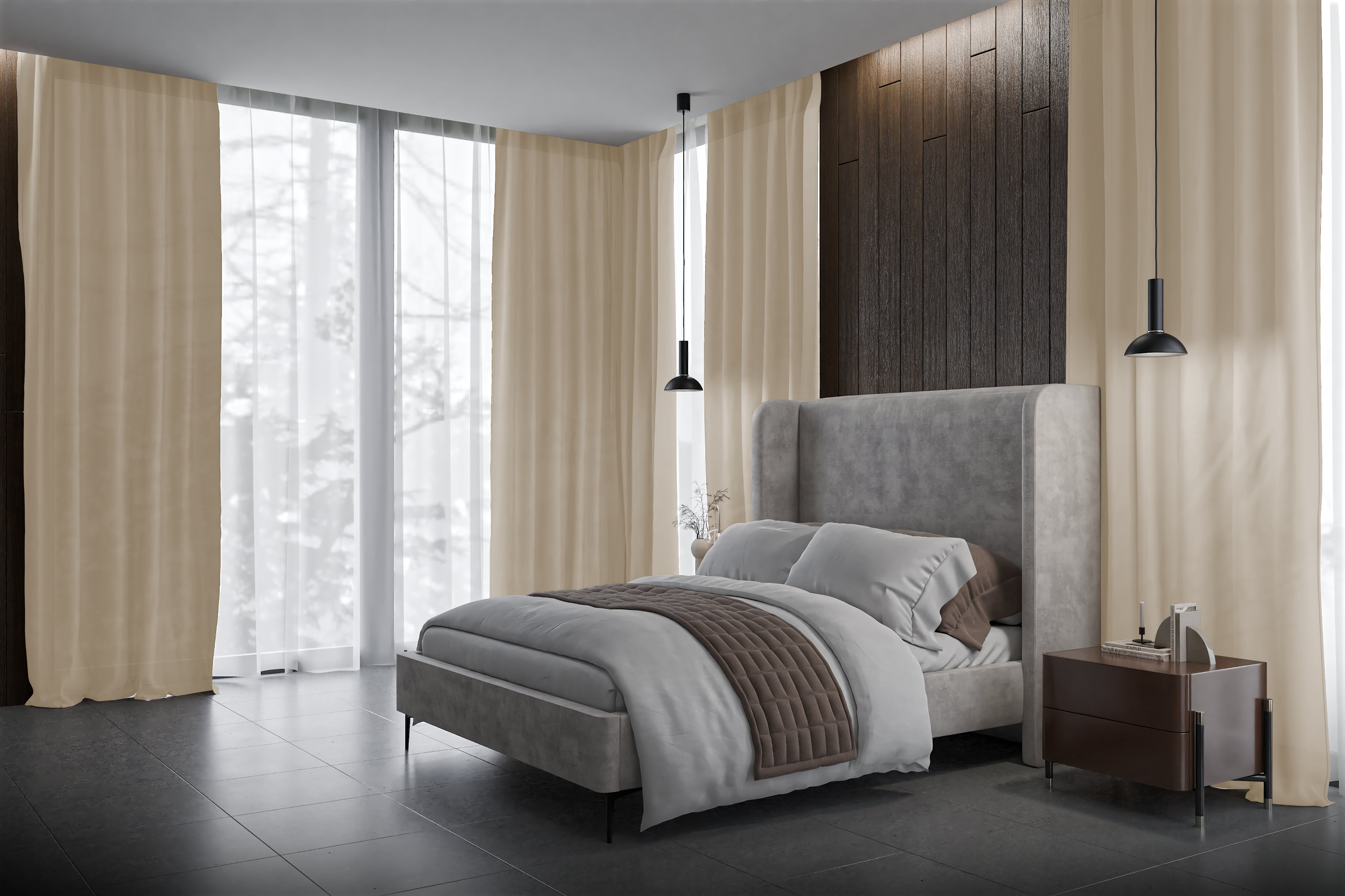 Vorhang Tivaris 8411 Schlafzimmer