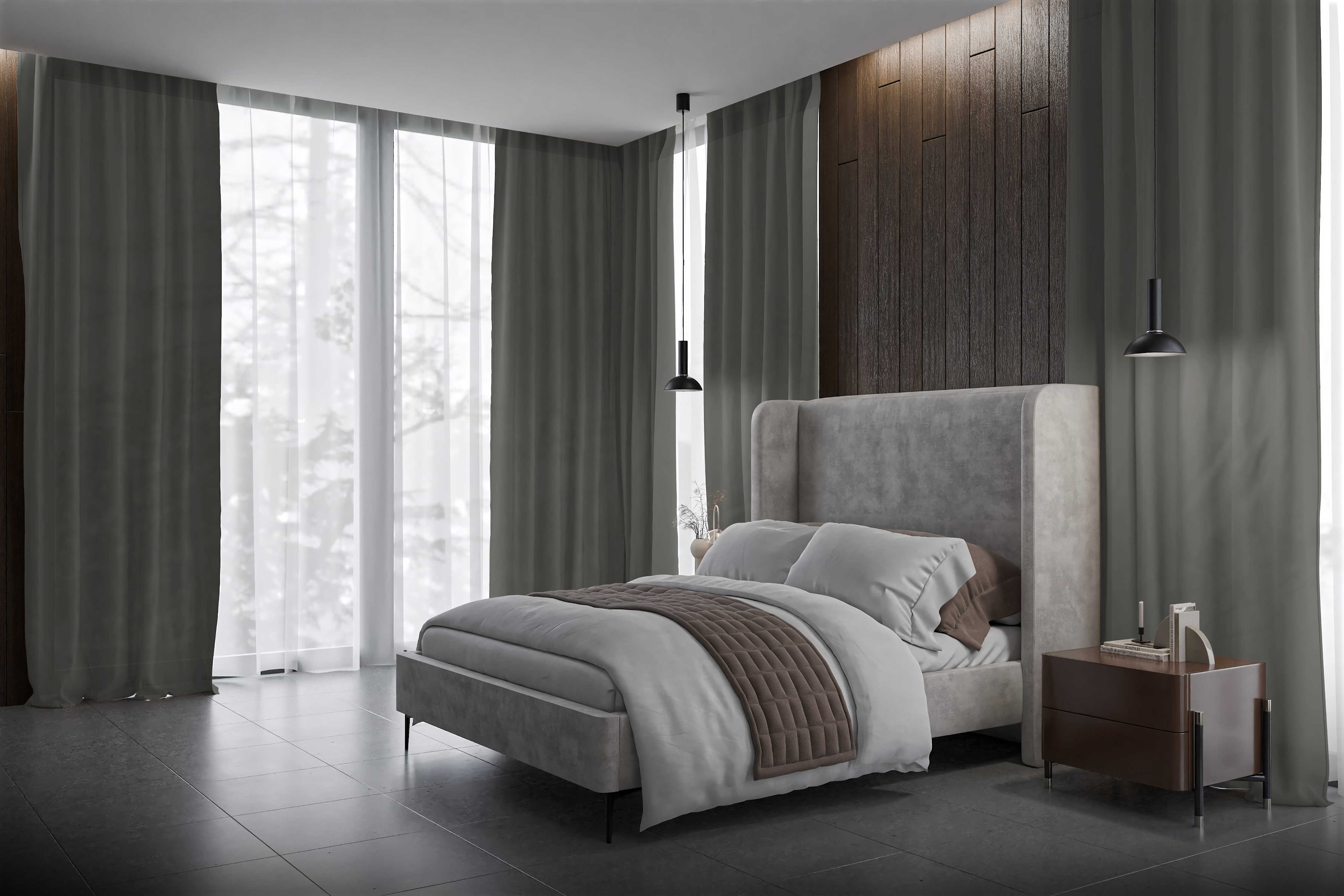 Vorhang Tivaris 8412 Schlafzimmer