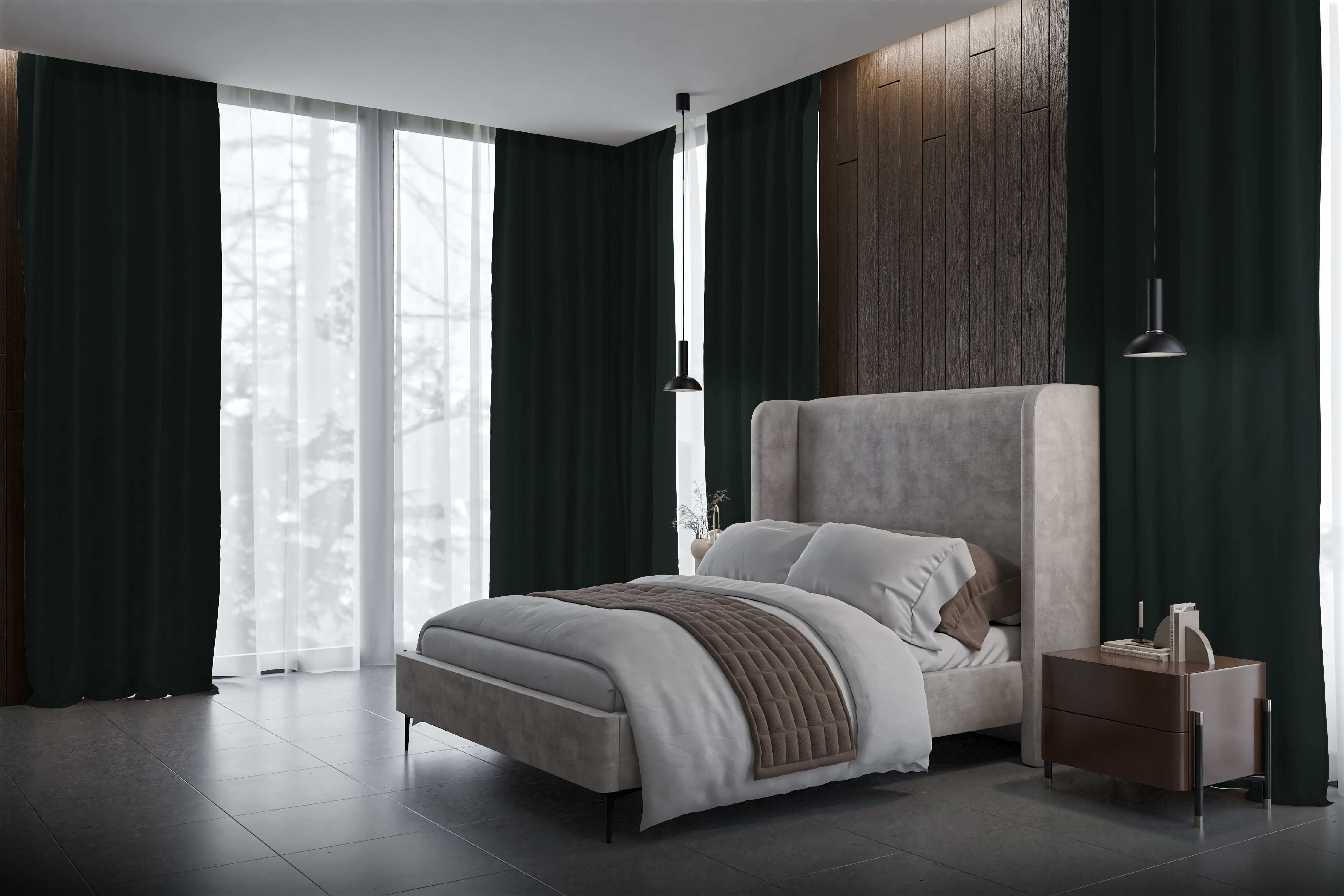 Vorhang Velombris 8394 Schlafzimmer
