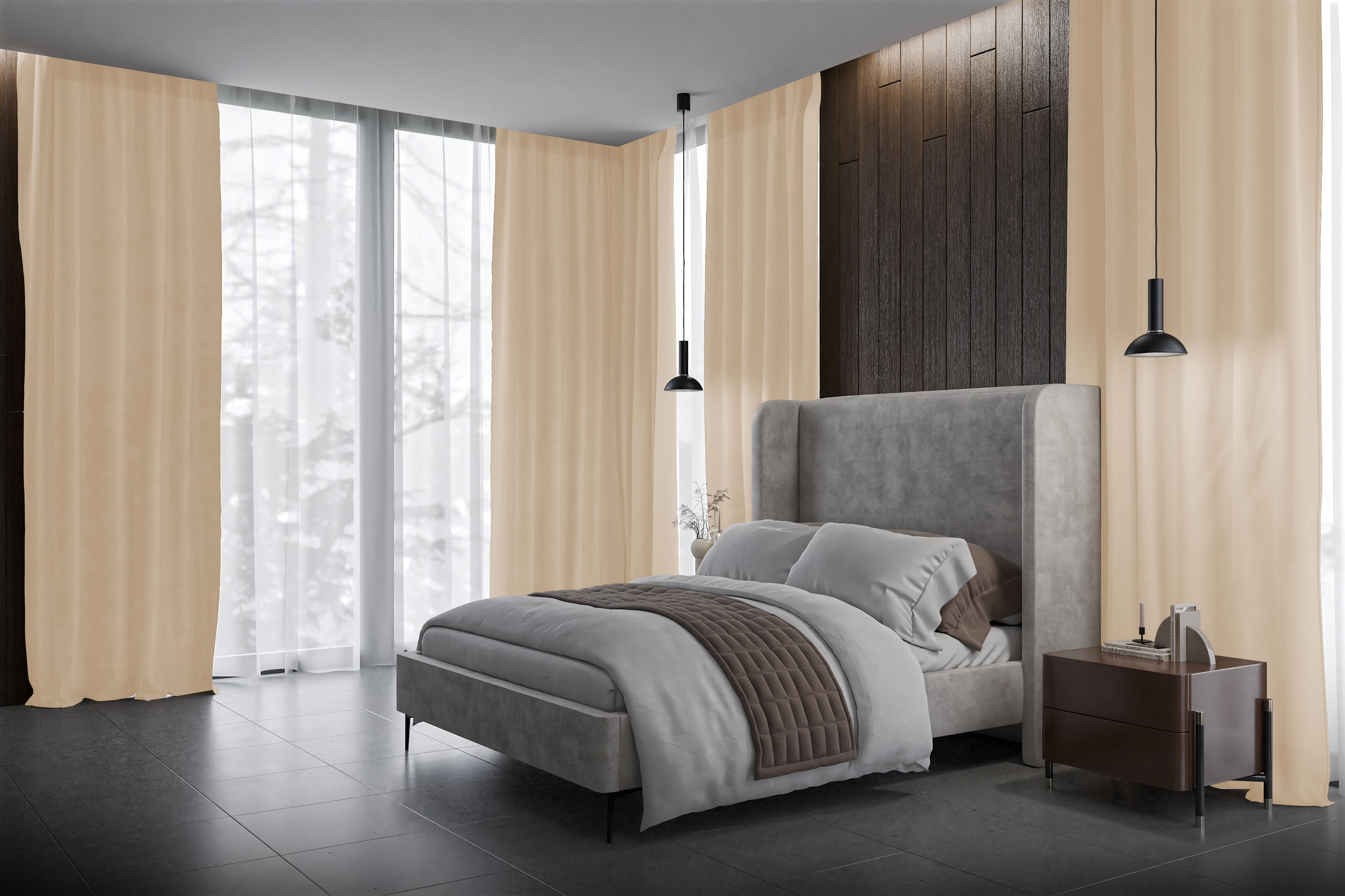 Vorhang Velombris 8398 Schlafzimmer