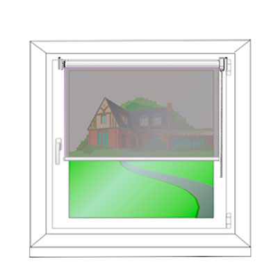 Montage am Fensterflügel mit Klemmträgern - Montagezeichnung