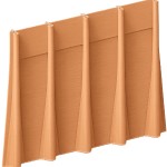 Vorhänge in Orange